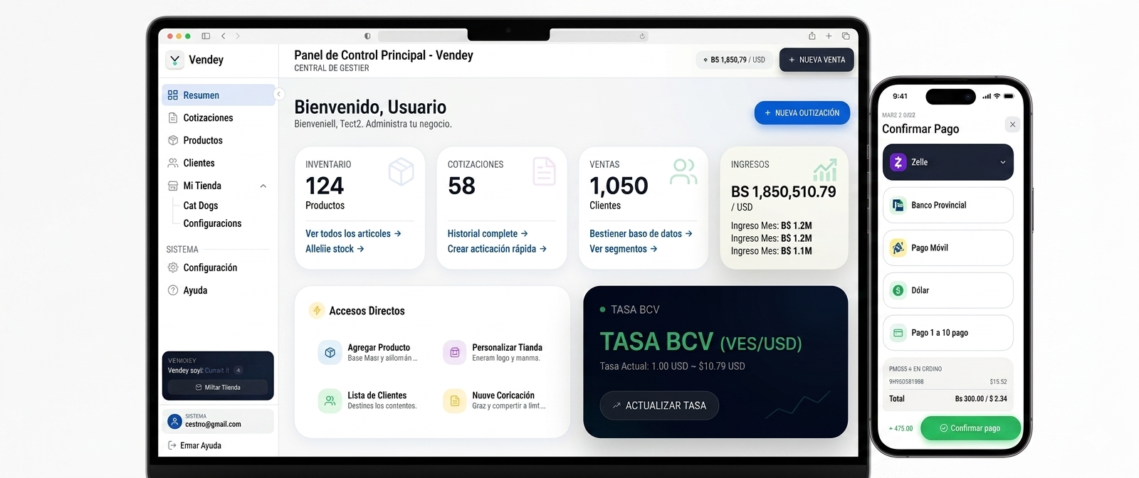 Vendey — El ecosistema de ventas para emprendedores venezolanos